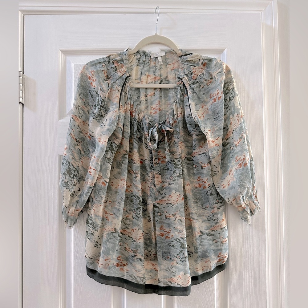 Joie sheer blouse - Size Small